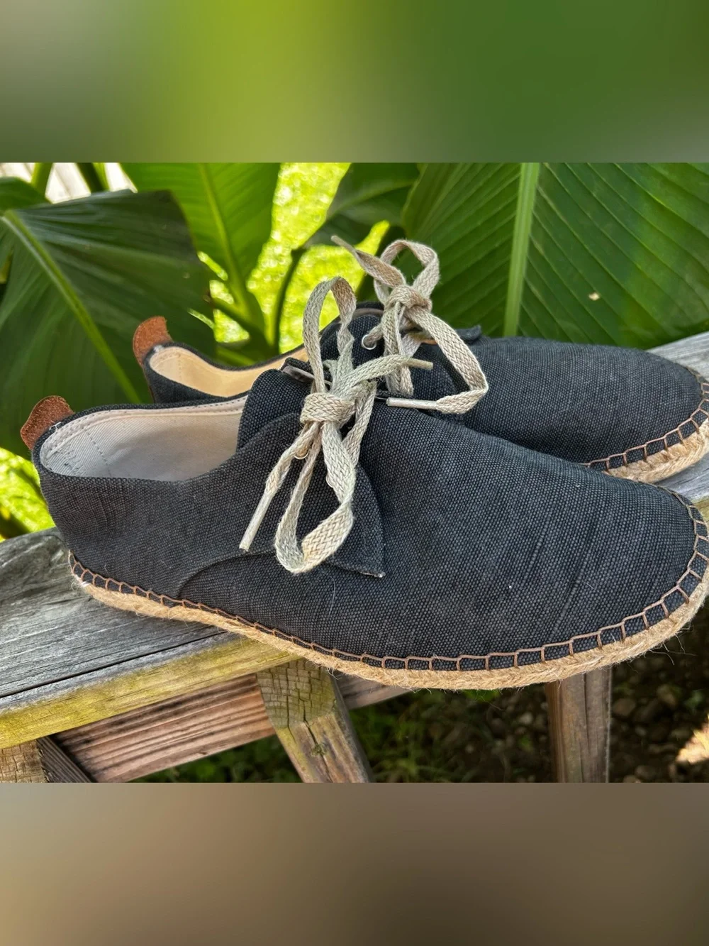 Toni Pons Espadrille Dixon Lace Up Blue Vegan Shoes Made In Spain Mens 10  EU 44